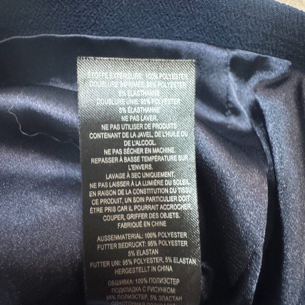 Ted Baker London Rubeyed Scallop Edge Shift Dress Navy Size 4 (US 10) EUC - Picture 7 of 7